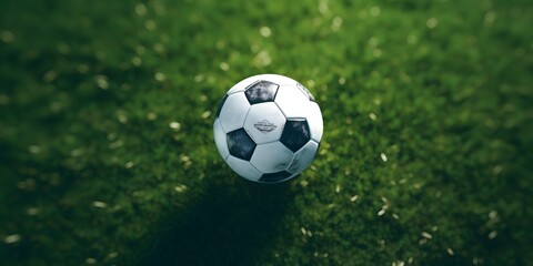 A top view of a football soccer