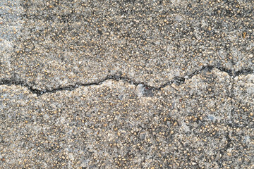Cracked old concrete floor used for concrete background texture in decorative art work.