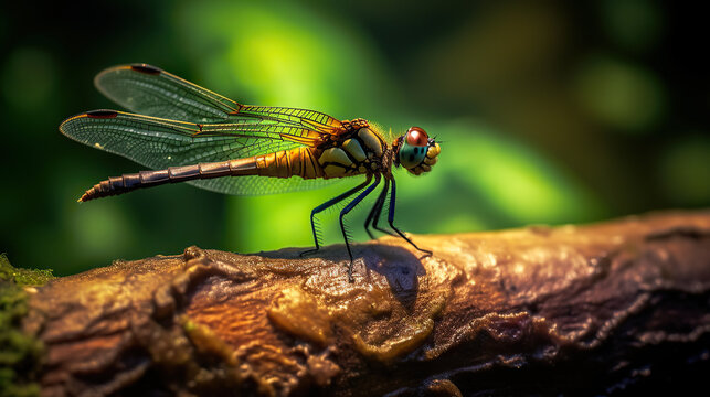 close up of a dragonfly