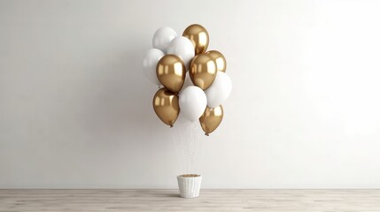 Balloon in a Modern Setting. AI generated