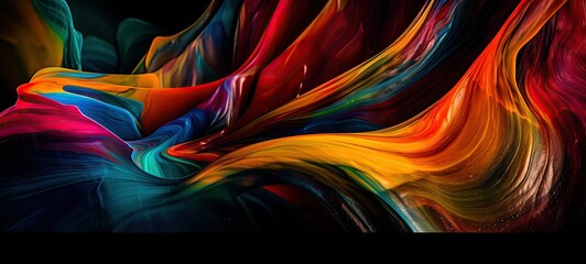 Colorful abstract water smoke splash