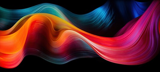 Colorful abstract water smoke splash