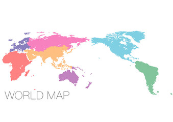 ドットの世界地図 アジア中心で地域分け_02