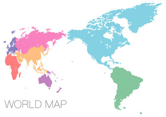 ドットの世界地図 アジア中心で地域分け_04