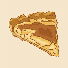 Tarte Normande. Popular European desserts.