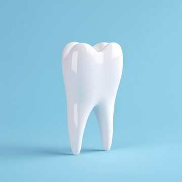 Precision Dental Care: Realistic 3D Human Molar Model, Emphasizing Dental Health.
