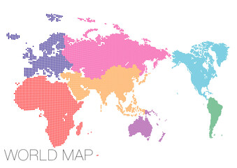 ドットの世界地図 アジア中心で地域分け_03