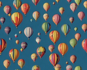 background with colored balloons, balloons on abstract background