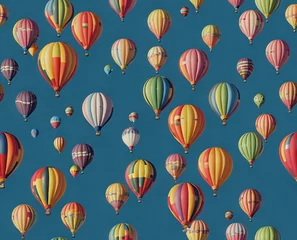 Door stickers Air balloon background with colored balloons, balloons on abstract background