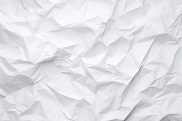 White crumpled paper texture background. High detailed packaging paper texture. White empty crumpled paper, textured background. Blank paper wallpaper.