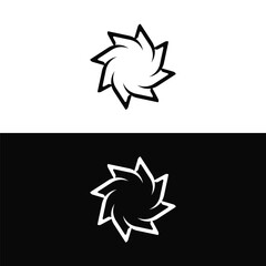 Circle vector logo template design . Circle icon silhouette illustration