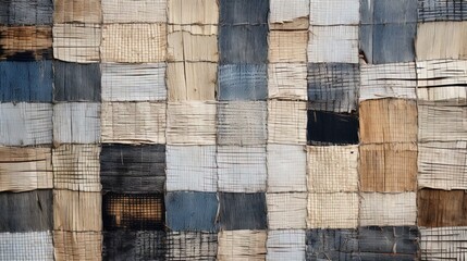 texture of a wicker, flat wicker basket weave texture, natural colors of rattan and bark, raffia, bamboo, straw cloth-like texture background for craft, hobby, fall. Earth natural material, pattern.