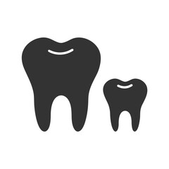 Tooth dentist icon symbol image vector. Illustration of the dental medicine symbol design graphic image