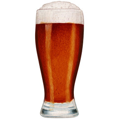 Watercolor hand drawn realistic glasses of beer