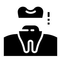 Tooth dentist icon symbol image vector. Illustration of the dental medicine symbol design graphic image