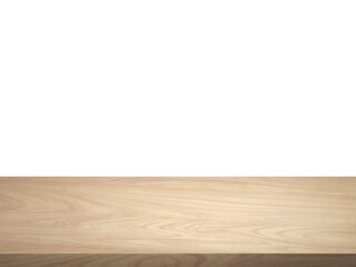 empty wooden table front view isolated PNG transparent