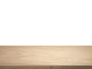 empty wooden table front view isolated PNG transparent