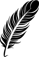Obraz premium Feather - Minimalist and Flat Logo - Vector illustration