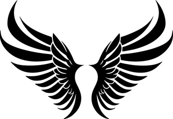 Obraz premium Angel Wings - High Quality Vector Logo - Vector illustration ideal for T-shirt graphic