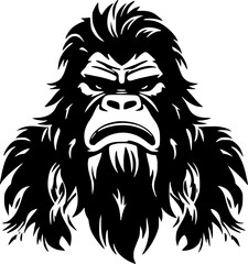Obraz premium Bigfoot - Minimalist and Flat Logo - Vector illustration