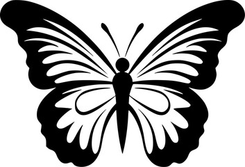 Fototapeta premium Butterfly | Minimalist and Simple Silhouette - Vector illustration