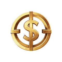 Obraz premium Dollar sign vector icon illustration 