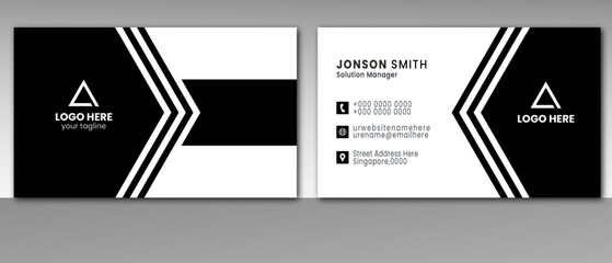 creative modern name card and business card.
