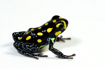 Poison dart frog // Pfeilgiftfrosch, Baumsteigerfrosch (Ranitomeya flavovittata) - Peru