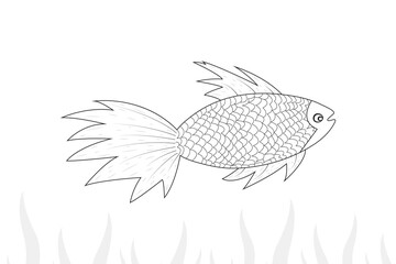 Fish clip art Vector