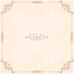 Abstract royal luxury decorative frame background