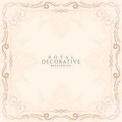Abstract royal luxury decorative frame background