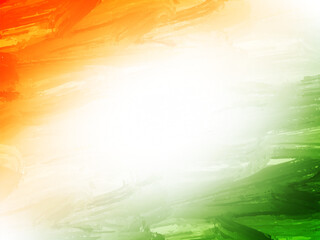 Decorative Indian flag theme Independence day 15th august tricolor background - Powered by Adobe
