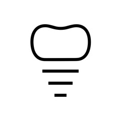 Tooth dentist icon symbol image vector. Illustration of the dental medicine symbol design graphic image