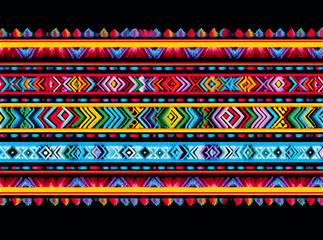 Traditional South America Peruvian native design national pattern