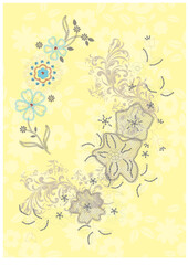 floral background with flowers