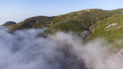 Beautiful mountain tops in a hiking paradise on Madeira island