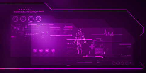 2D illustration medical structure background