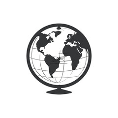 Globe earth world icon vector
