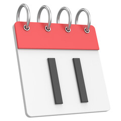 3D calendar. Day 11. Eleventh day of the month. 3D illustration.