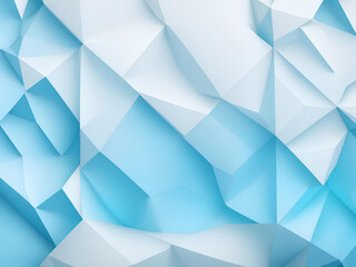 Background with geometric shapes . White and blue colors.. AI