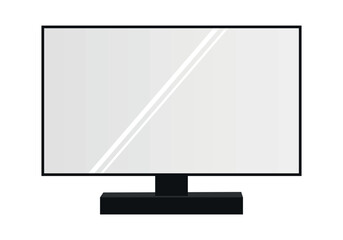monitor with screen. vector illustration