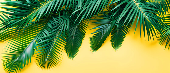 Fototapeta premium palm leaves background