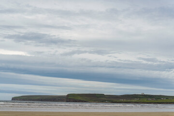 Scottish landscapes around Caithness beach, Northen Scotland landscapes, during a springtime day