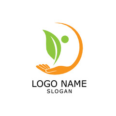 Fototapeta premium Wellness vector logo design template