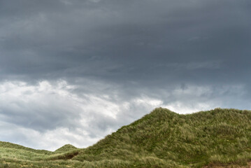 Scottish landscapes around Caithness beach, Northen Scotland landscapes, during a springtime day