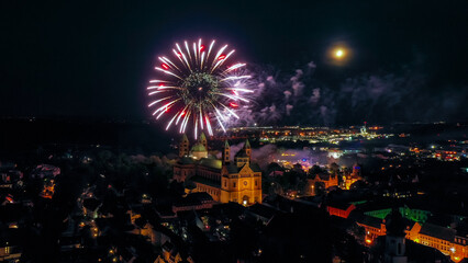 Feuerwerk und Kulturdenkmal