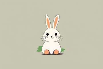 Obraz premium easter bunny with easter egg.