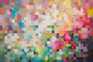 Abstract colorful pastel background. Modern art, creative painting. Ai generated.
