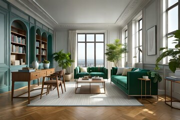 Fototapeta na wymiar modern living room with sofa, modern living room