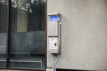 Emergency call signs, Lifelines in crises. Symbols of hope, rapid response, and help in times of...